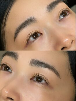 ルポ(repos.)の写真/【大人の品格まつげパーマ】“根元立ち上げ×自然なカール”ダメージ軽減ケラチントリートメント使用！