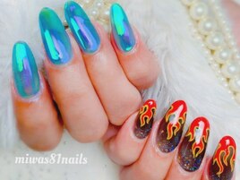 うるうる&ファイヤーネイル