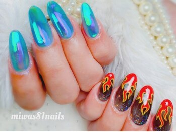 うるうる&ファイヤーネイル