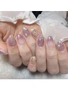 パープルおまかせネイル