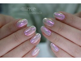 お大人上品なミラーネイル