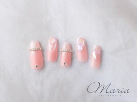 キラキラストーンネイル