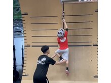 大人がトレーニング中、お子様も運動能力アップ！