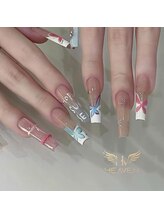 ヘブン ネイル 鶯谷(HEAVEN Nail)/Butterfly Nail Design