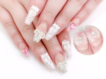 ネイルコレクション ピンク(Nail Collection Pink)/リボンネイル：バレエコア♪