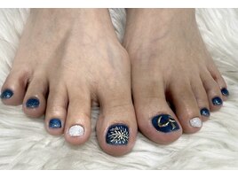花火フットネイル