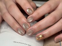 アース ネイルアンドアイラッシュ 甲府昭和店(HAIR & MAKE EARTH Nail&Eyelash)/ポイントミラーデザイン　¥7500