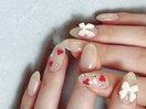ハートリボンネイル