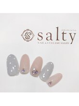 ネイルアンドアイラッシュサロン ソルティ 寺田町(salty)/ドットネイル