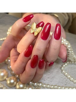 ネイルサロン ローズ(Rose)/レッドネイル