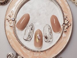 大人風ゴージャスネイル♪