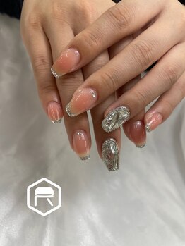 東海最大級ネイルサロン by レディスペネイル 名駅店/チークネイル