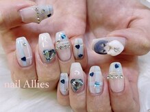 アリーズ(Allies)/ブルー推しネイル