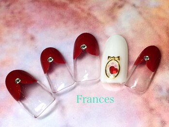 フランセス(Frances)/ハートフレンチ×ブローチ
