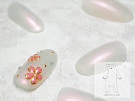 桜ブローチネイル