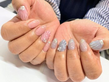 ネイルックバイナチュレルーム(Nailook by Nature Room)/人魚の鱗ネイル