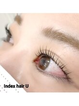 インデックスヘアーユー 錦糸町(in'dex hair-U)/まつ毛パーマ上¥5000＃錦糸町