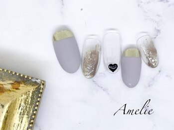 アメリ(Amelie)/グレー/ハート/マット