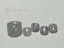 ネイルメゾン 梅田(NAIL MAISON)/キラキラホワイトミラー