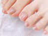 ちゅるんミラー×フットワンカラー◆爪ケア×足裏カカト潤いケア◆【¥5000】