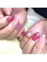 トータルサロン 白べぇーっ プラス/ピクシー×ピンクネイル