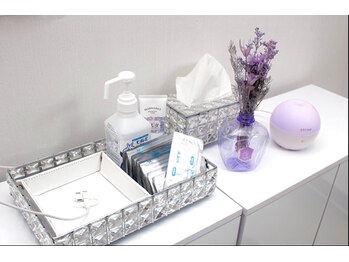 ブラジリアンワックス専門店 彩/衛生面に配慮したアメニティ充実