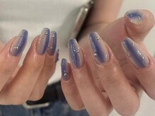 ジェミーネイル エビス(Jemiy nail ebisu)/個性派ブルー縦グラ