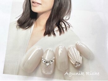 アグニークリッシェ(Agunik Riche)の写真/初めてネイルはアグニークリッシェにお任せ☆周りに差がつくハイセンスなネイルに感動間違いなし♪