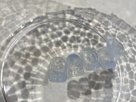 水色ネイル