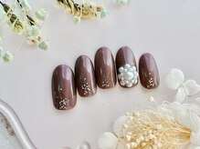 オリビアブルー(Olivia Blue)/ストーンフラワーデザイン