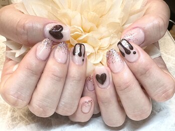 バレンタインネイル/季節アート