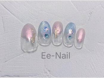 ピンク&アクアネイル初回¥6980