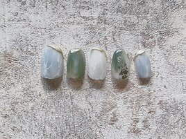 大理石風アートネイル