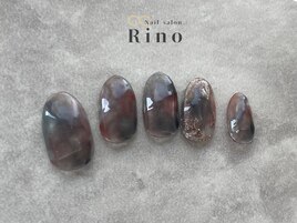 ヴィンテージ×定額ネイル×青