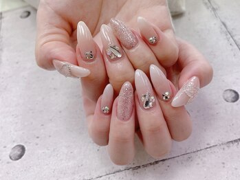ネイル ビューティーマジック 葛西本店/ホワイトグラデーションネイル
