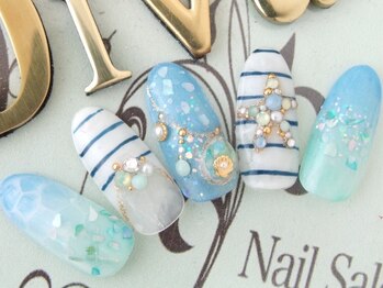 ネイルサロン ディーバ ギンザ(Nail salon Diva GINZA)/みなもマリンネイル¥9500