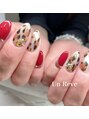 アンレーヴ(Un Reve)&nbsp;赤×レオパード