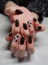 アンドユー(&U)/バレンタイン風ネイル