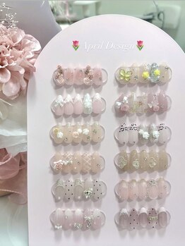 ビジューネイル(bijou nail)/4月定額ガーリーワンホンコース