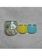 ナナズネイル 西小倉店(NANA's Nail)/4月フット定額デザイン