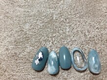 モグネイル(Mogunail)/7.8月定額B マーブルネイル