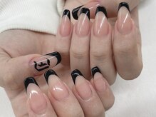 ディーネイル 四条烏丸(D-nail)/【山田】バーチャル黒フレンチ