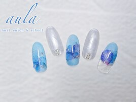 紫陽花ネイル