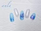 紫陽花ネイル