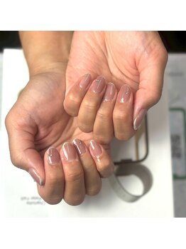 細ラインフレンチ/上品ネイル