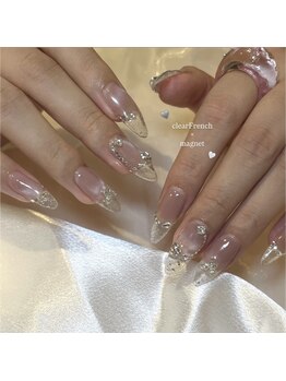 ルア(LUA)/マグネット×クリアネイル