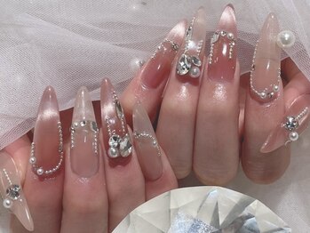 エスフィーネイルサロン リシェル(Esfy nailsalon Richer)の写真/【フリーART☆スカルプ¥14800～/長さ出しジェルチップ¥12800～】自分史上とびっきり可愛い指先に♪