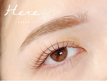 ヒア(Here.)/【高持続まつ毛パーマ＋美眉】