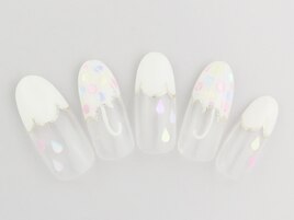 パステル梅雨ネイル