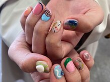 カーティシーネイルズ(curtisii NAILS)/春らしい個性派ネイル
